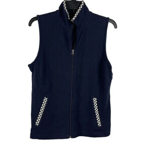 Talbots Women Sleeveless Full Zip Vest Size S